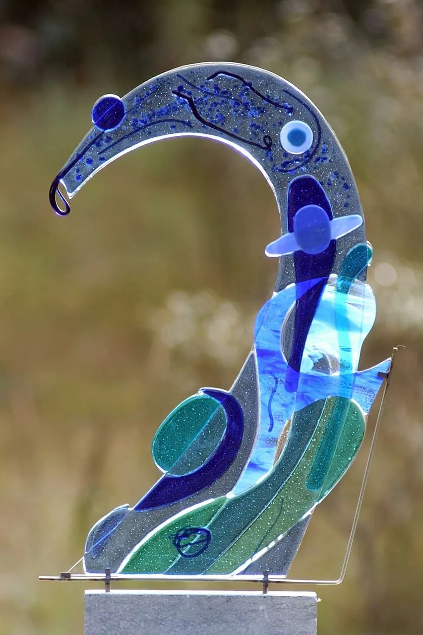 Blauwe golf